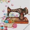 Brown Sewing Machine diamond painting