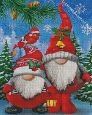 Christmas Gnome diamond painting