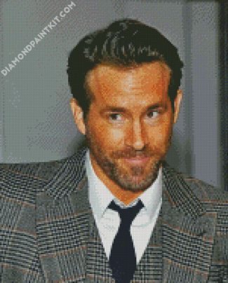 Classy Ryan Reynolds diamond painting