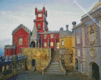 Cool Park And National Palace Of Pena Sintra diamond painting