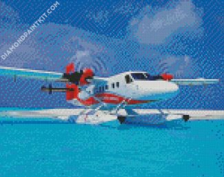 Cool Aesthetic Seaplane diamond painting