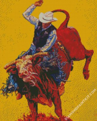 Cowboy Rodeo diamond painting