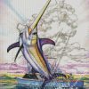 Fishing Swordfish diamond painting