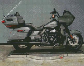 Grey Roadglide diamond painting