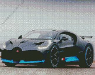 Grey Bugatti Divo diamond painting