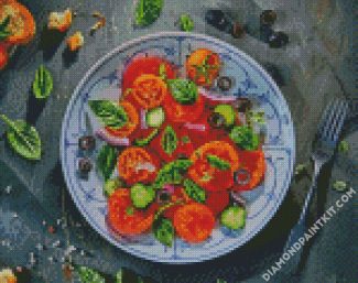 Healthy Salad diamond painting