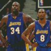 Lakers Shaquille O Neal And Kobe Bryant diamond painting