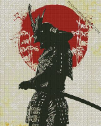 Lonely Samurai diamond painting