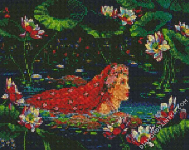 Lotus Mermaid diamond painting