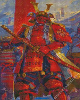 Masked Samurai diamond painting