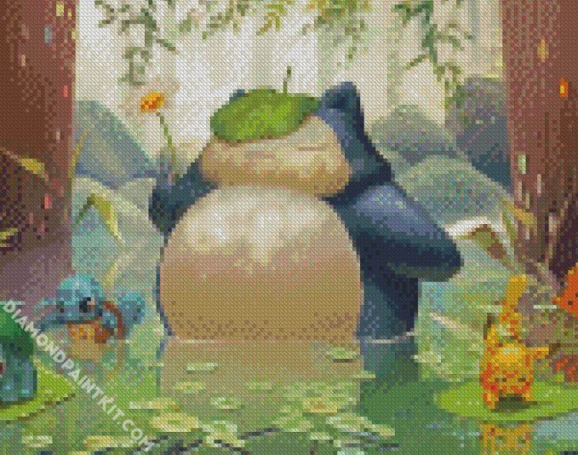 My Neighbor Snorlax diamond painting