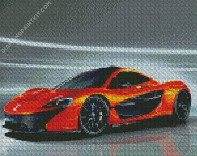 Orange Car diamond painting