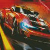 Orange Sport Car diamond painting