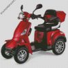 Red Scooter diamond painting