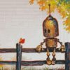 Robot And Butterfly diamond painting