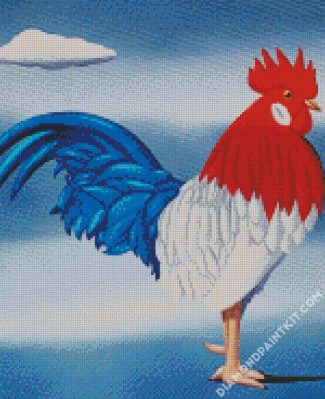 Rooster Illustration diamond painting