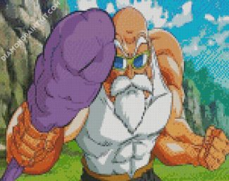 Roshi Dragon Ball diamond painting