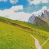 Seceda Mountain Italy diamond painting