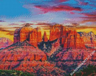 Sedona Arizona Mountains diamond painting