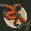 Skateboarder Astronaut diamond painting