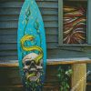 Skull Surfboard diamond painting