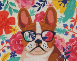 Stlush Dog diamond painting