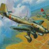 Stuka Plane War diamond painting