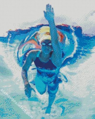 Swimmer Lady diamond painting