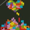 Tetris Art Heart diamond painting