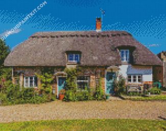 Thatched Cottage diamond painting