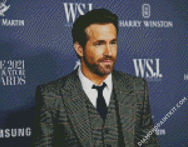 The Actor Ryan Reynolds diamond painting