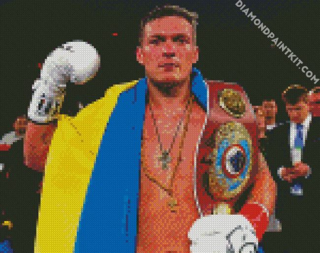 The Boxer Oleksandr Usyk diamond painting