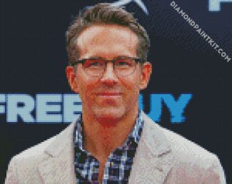 The Canadian Actor Ryan Reynolds diamond painting