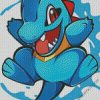 Totodile diamond painting