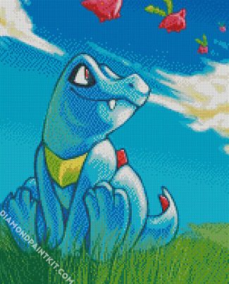 Totodile Art diamond painting