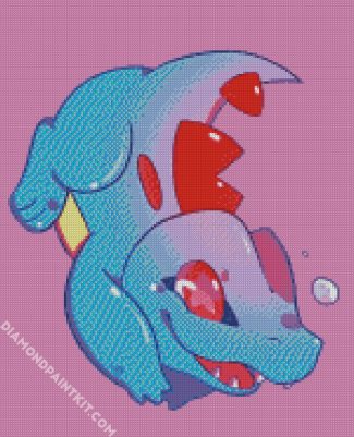 Totodile Pokemon diamond painting