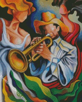 Trumpet Musician diamond painting