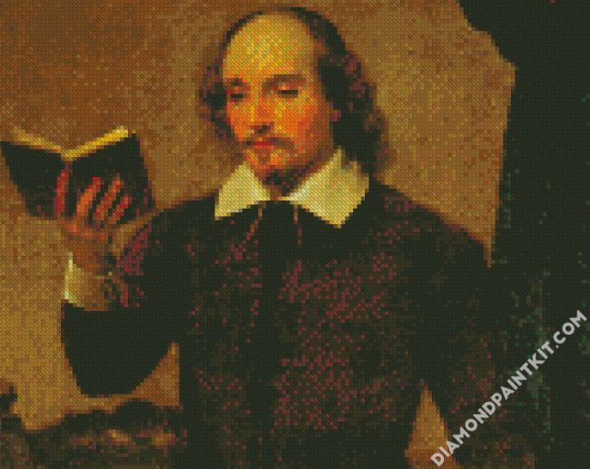 Vintage William Shakespeare diamond painting