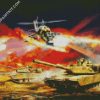 War Scene diamond painting