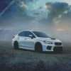 White Subaru WRX diamond painting