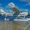 White Seaplane Landing Area diamond painting