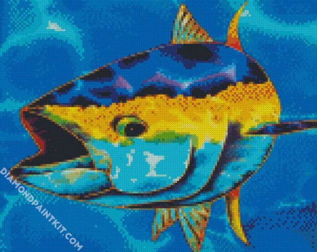 Yellow Fin Tuna diamond painting