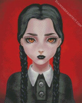 Addams Family Wednesday diamond painting