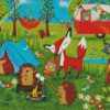 Animals In Camp diamond painting