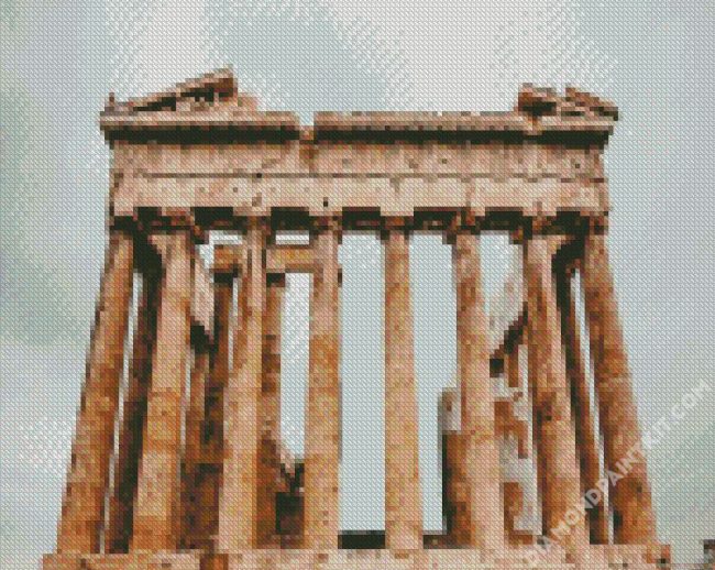 Athens Parthenon Monument diamond painting