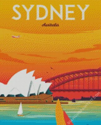 Australia Sydney City Poster diamond painting