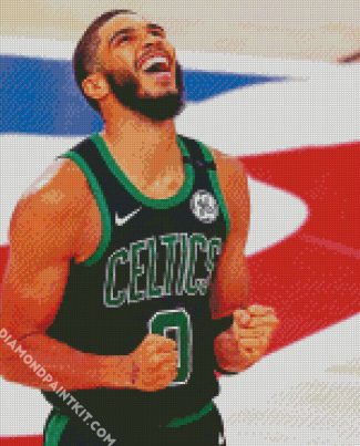 Basketball Player Jayson Tatum diamond painting