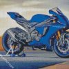 Blue Motorcycle diamond painting