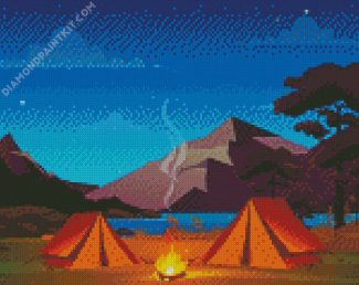 Camp Tentes diamond painting