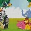 Cartoon Jungle Safari diamond painting